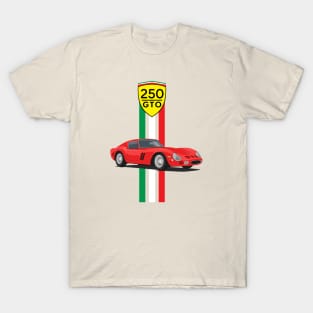 The supercar 250 gto racing red only T-Shirt
